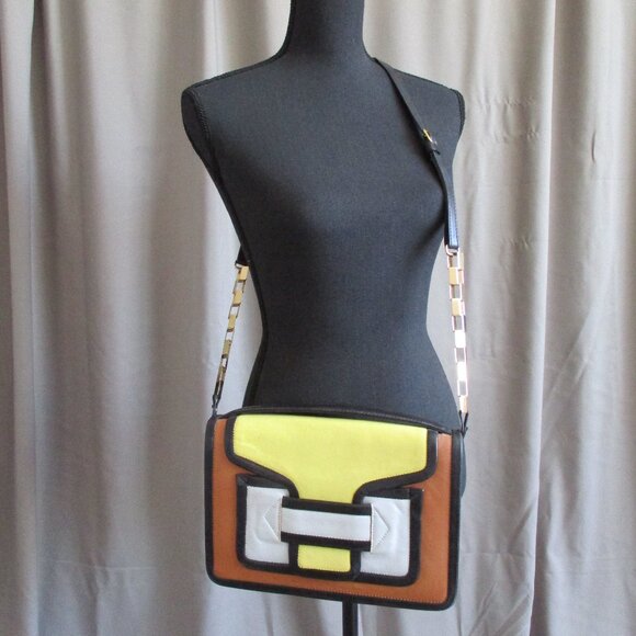 Pierre Hardy 2-way Alpha Shoulder Crossbody Bag with Charm So cute! - Picture 1 of 14